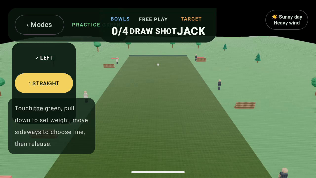 WGTS mobile game in landscape orientation